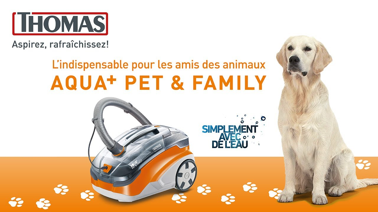 Aqua+ pet & family aspirateur poils 